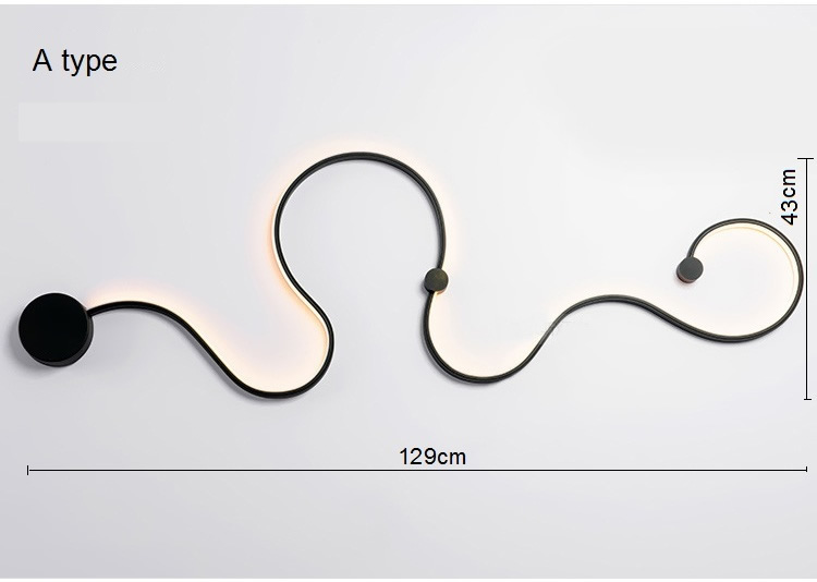 Creative Tape-Like Acrylic Wall Light - Image 10
