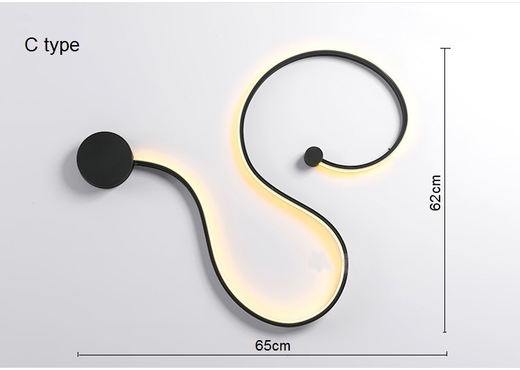 Creative Tape-Like Acrylic Wall Light - Image 8