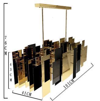 Luxurious Reflective Metal Chandelier - Image 3