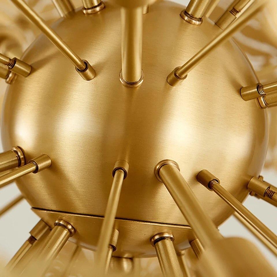 Gold Copper Spherical Chandelier - Image 7