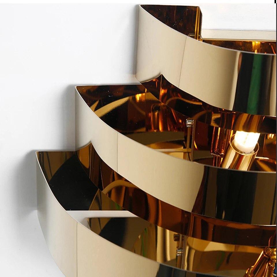 Gold Steel Strip Wall Lamp - Image 2
