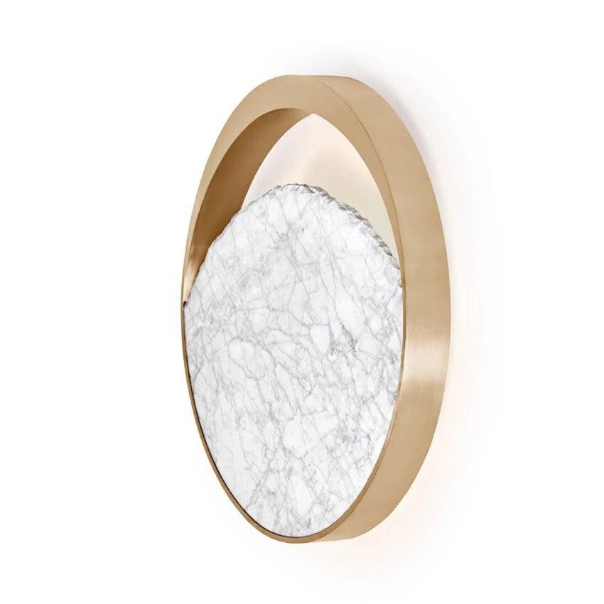 Round Marble Design Wall Lamp - Image 3