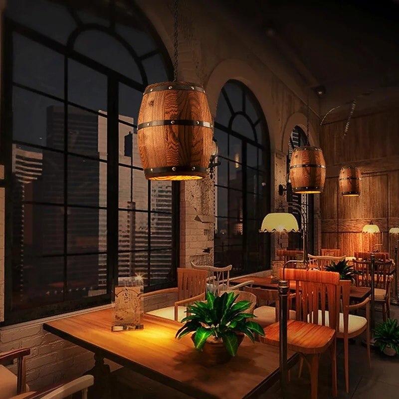 Vintage Solid wood Pendant Light - Image 6