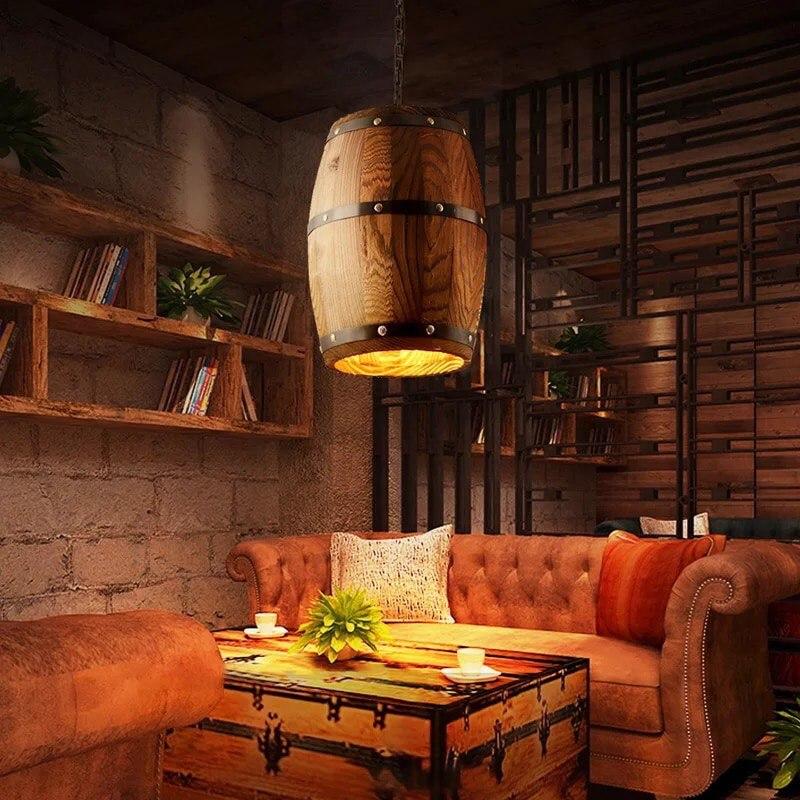 Vintage Solid wood Pendant Light - Image 5