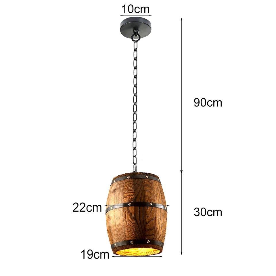 Vintage Solid wood Pendant Light - Image 3