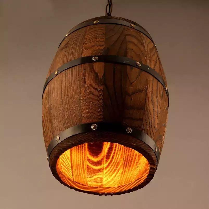 Vintage Solid wood Pendant Light
