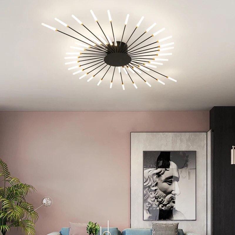 Creative Acrylic LED Flush Chandelier - Image 4