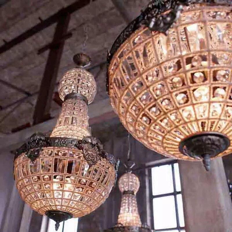 Vintage Style Crystal LED Chandelier - Image 4