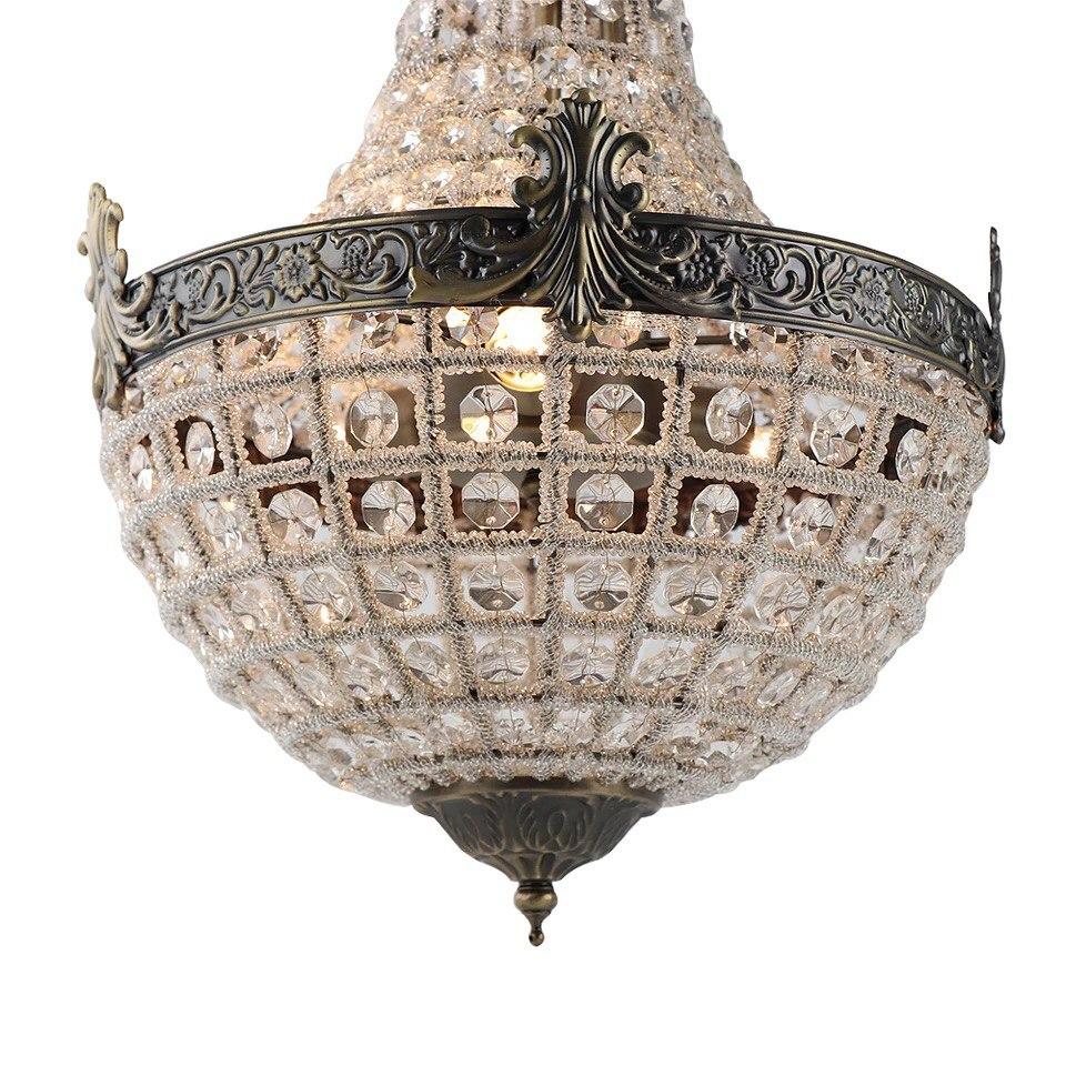Vintage Style Crystal LED Chandelier - Image 3