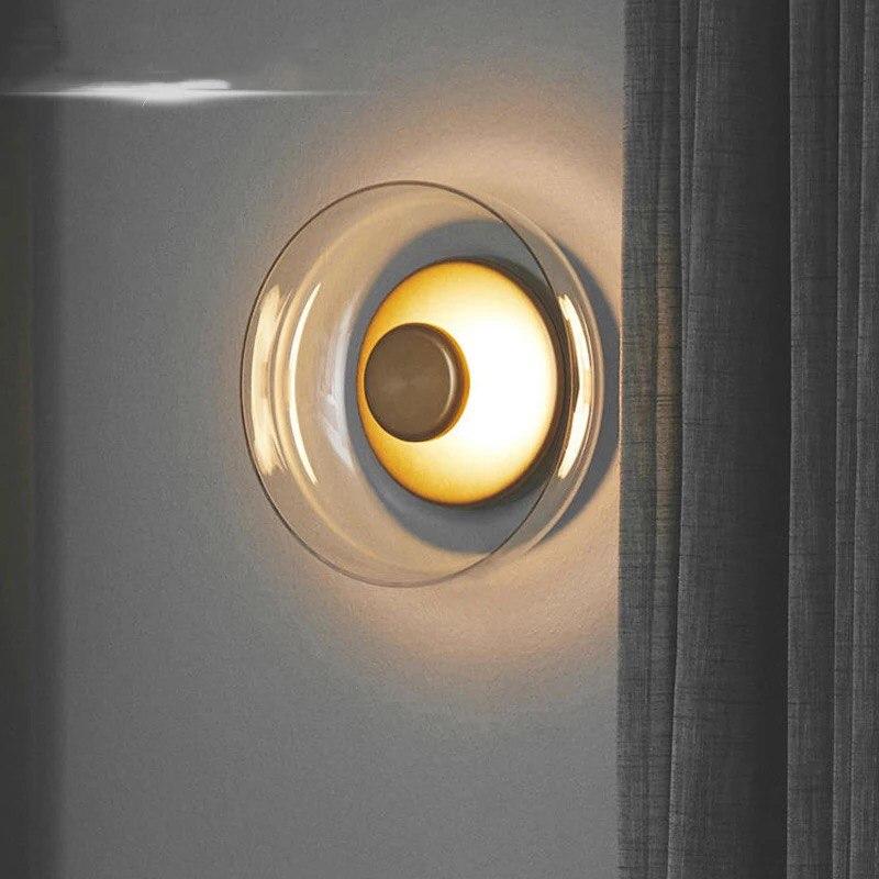 Modern Creative Round Glass Wall Lamp
