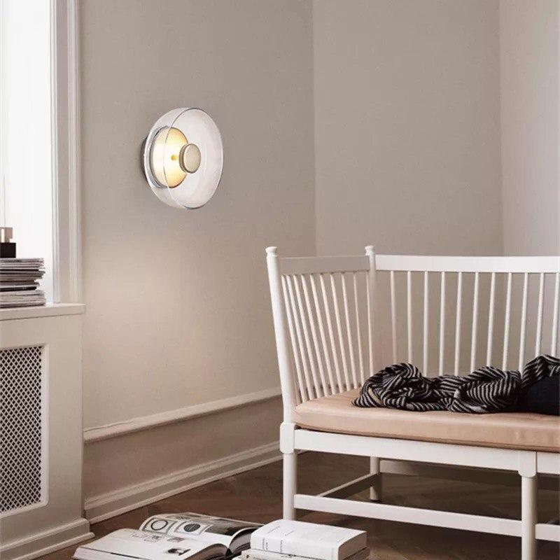 Modern Creative Round Glass Wall Lamp - Image 3