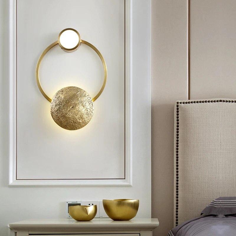 Modern Creative Bronze Ring Wall Lamp - Image 5