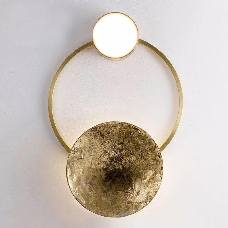 Modern Creative Bronze Ring Wall Lamp