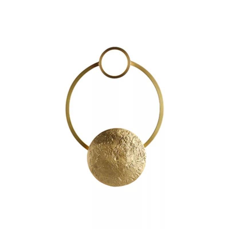 Modern Creative Bronze Ring Wall Lamp - Image 2