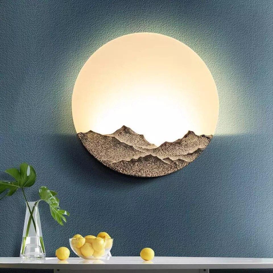 Nordic Creative Artistic Moon LED Wall Lamp - Image 6