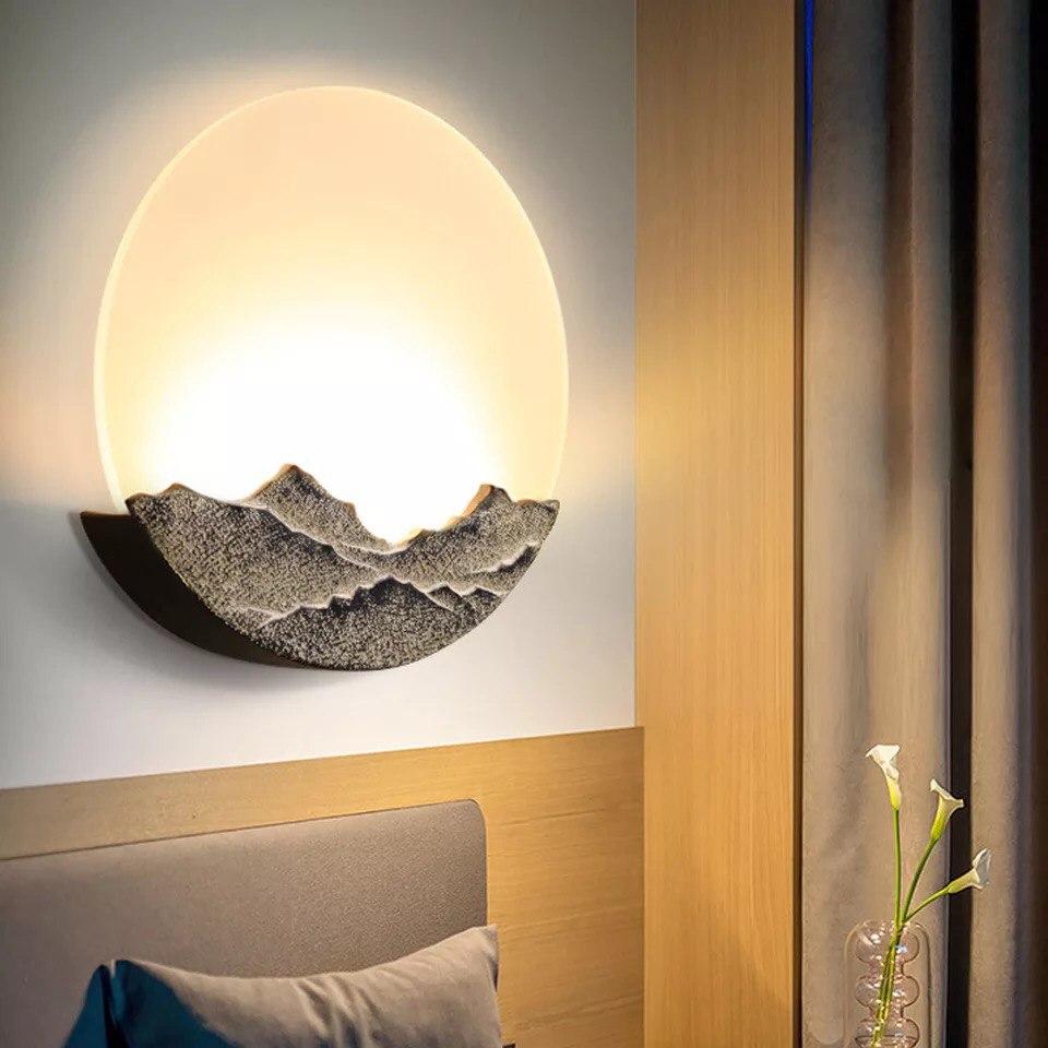 Nordic Creative Artistic Moon LED Wall Lamp - Image 3