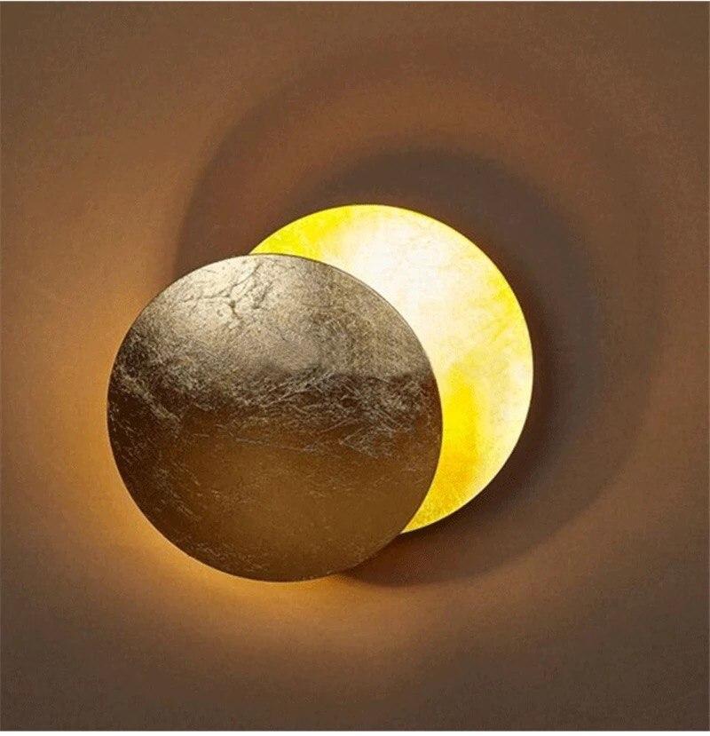 Italian Smith Lederam Solar Eclipse Wall Lamp - Image 2