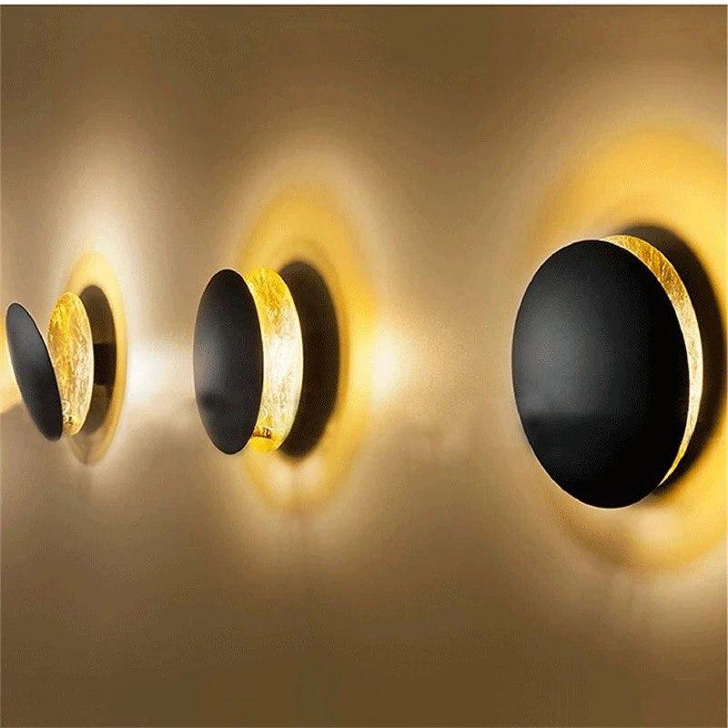 Italian Smith Lederam Solar Eclipse Wall Lamp - Image 5