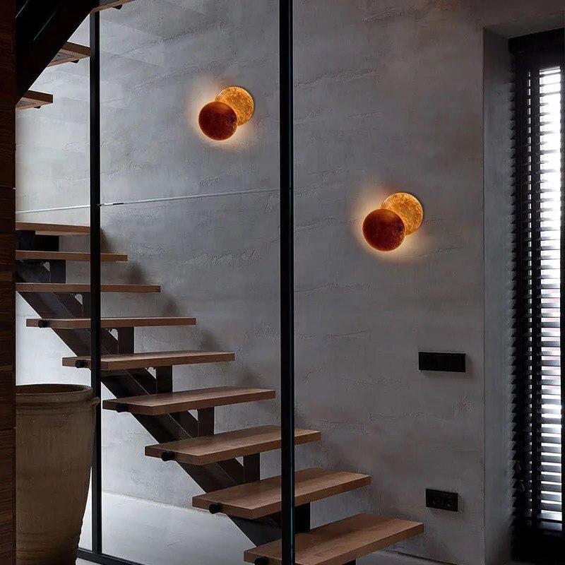 Italian Smith Lederam Solar Eclipse Wall Lamp - Image 7