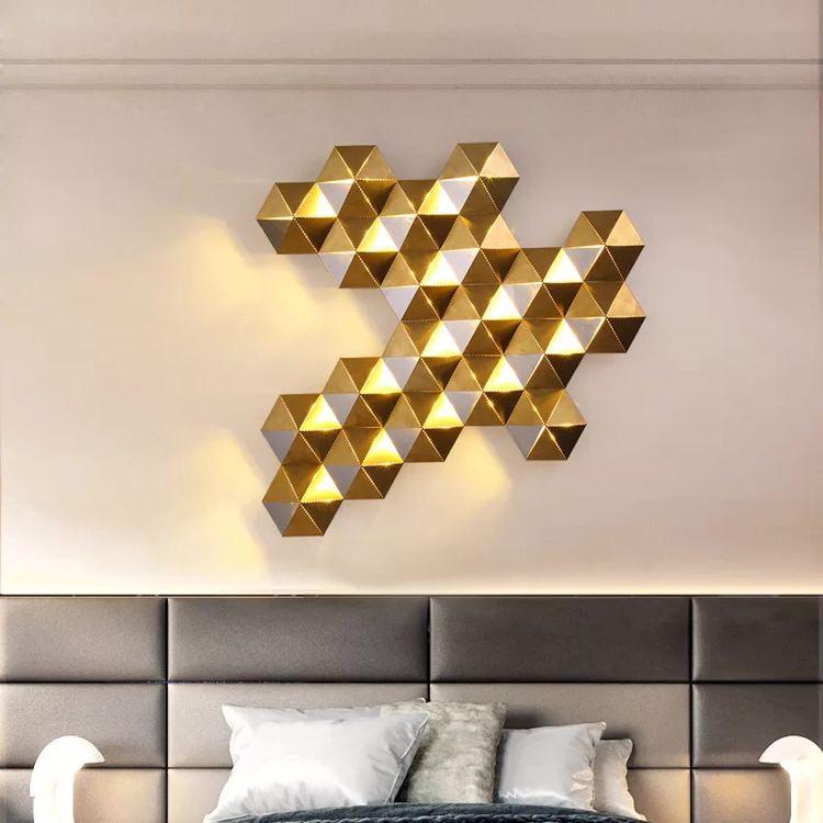 Honeycomb Nest Design Gold Led Wall Lamp - Image 5