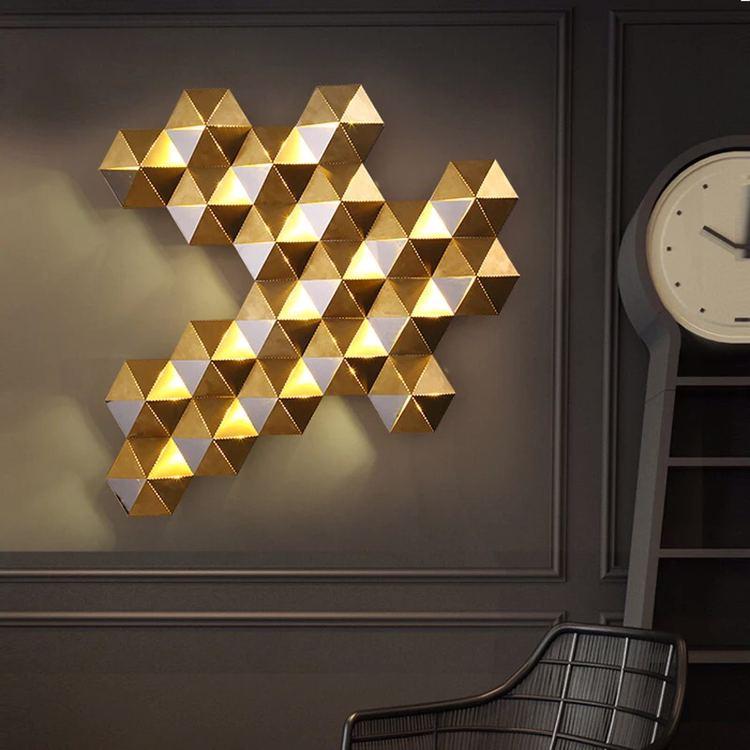Honeycomb Nest Design Gold Led Wall Lamp - Image 2