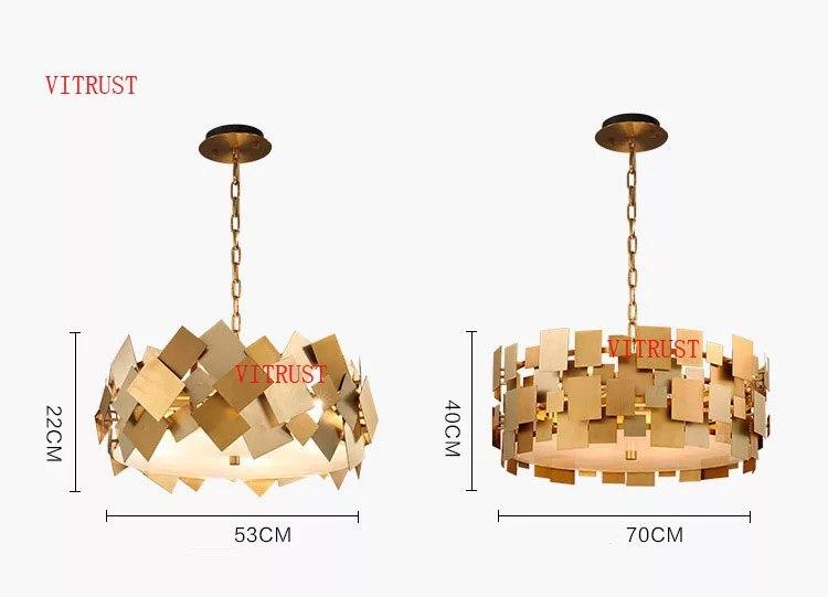 Nordic Modern Luster Gold Chandelier - Image 6