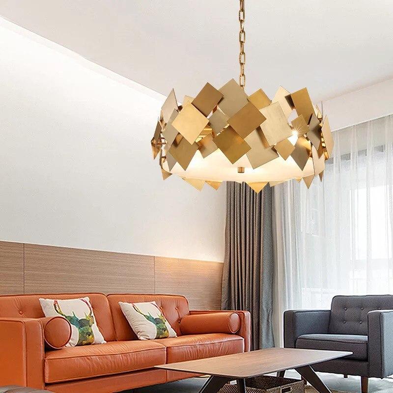 Nordic Modern Luster Gold Chandelier - Image 8