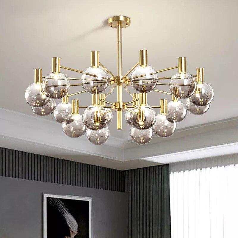 Modern Ball Glass LED Chandelier