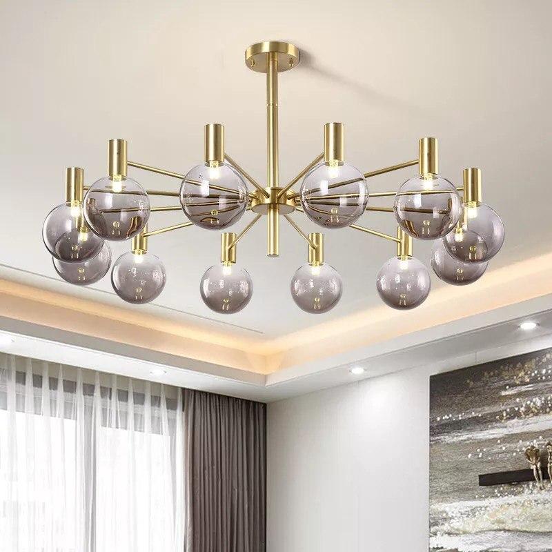 Modern Ball Glass LED Chandelier - Image 5