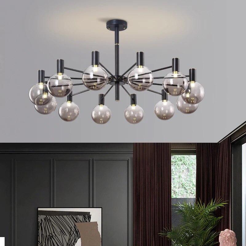 Modern Ball Glass LED Chandelier - Image 3
