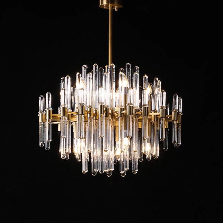 Nordic Modern LED Crystal Chandelier - Image 4