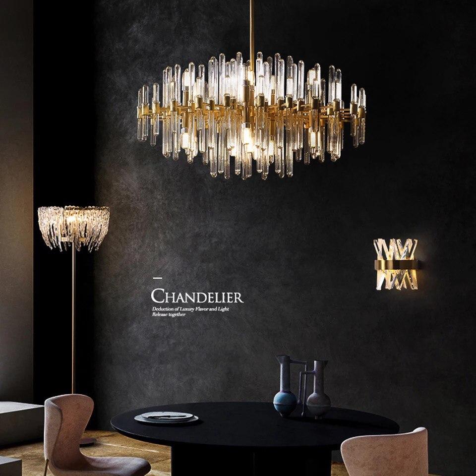Nordic Modern LED Crystal Chandelier - Image 3