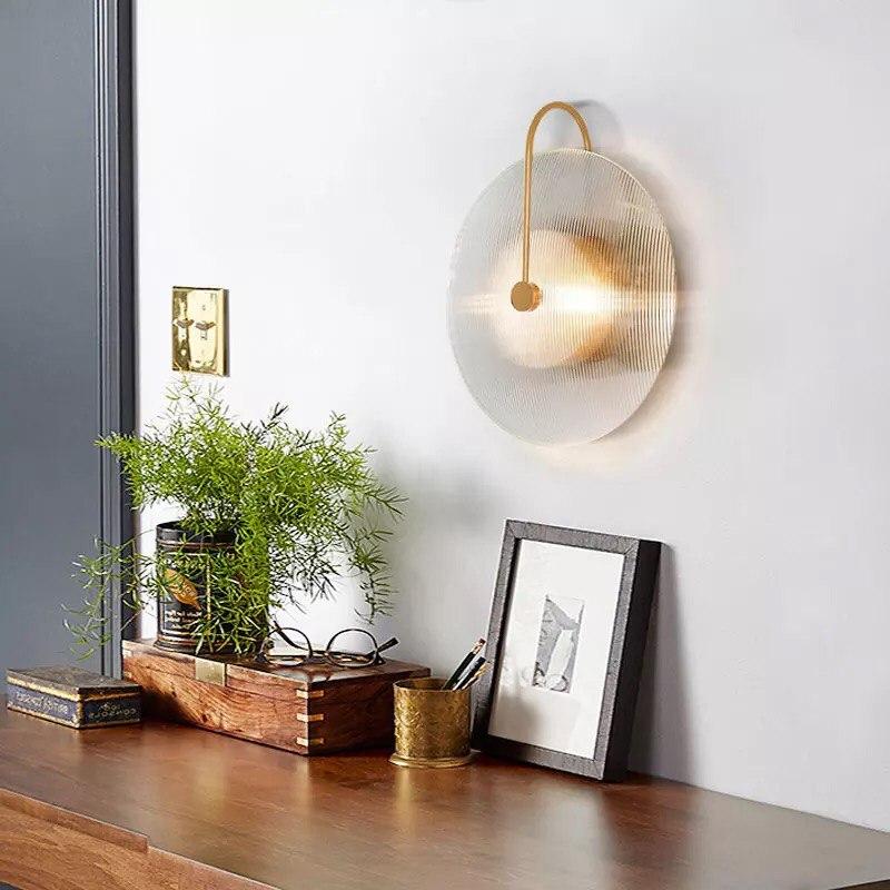 Round Minimalist Glass Scandinavian Wall Lamp - Image 5