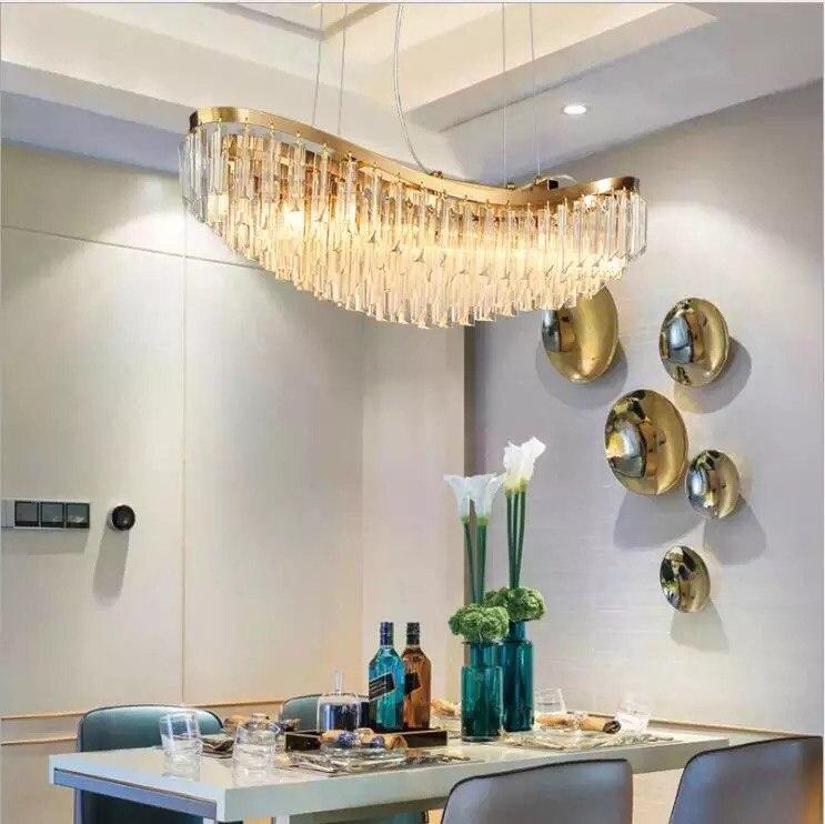 Designer Atmosphere Crystal Boat Restaurant Chandelier Lamp - Image 5
