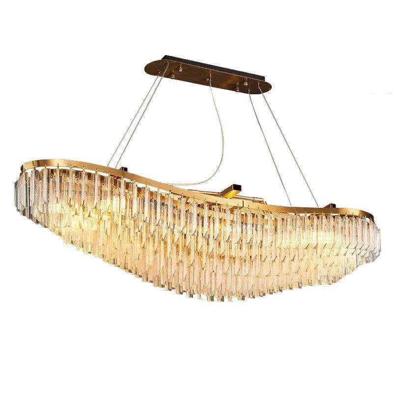 Designer Atmosphere Crystal Boat Restaurant Chandelier Lamp - Image 3