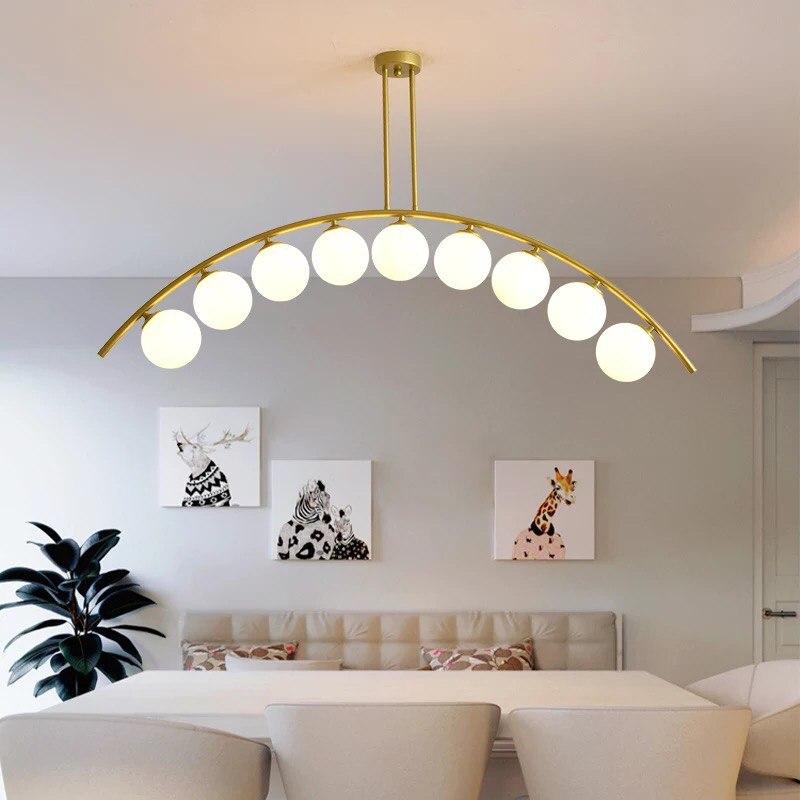 Nordic Modern Glass Ball Pendant Droplight