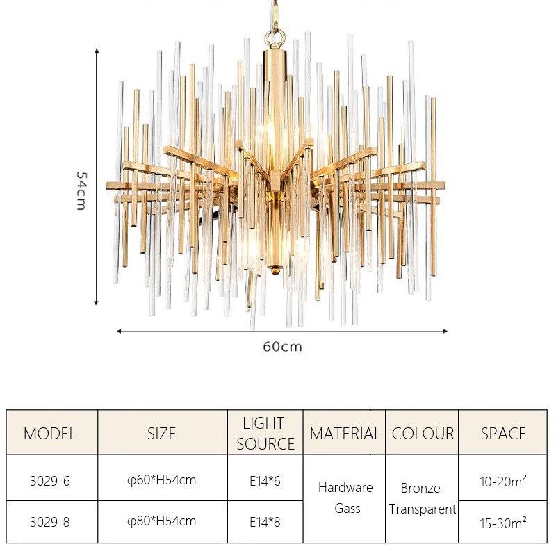Modern LED Crystal Chandelier Lights - Image 3