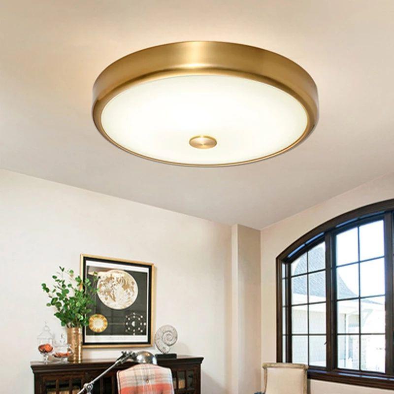 Round Glass shade LED Ceiling Light