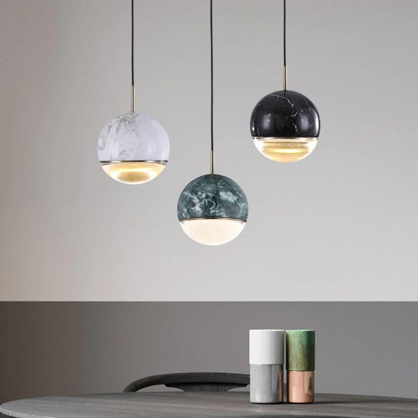 Modern Marble Ball led Pendant Light