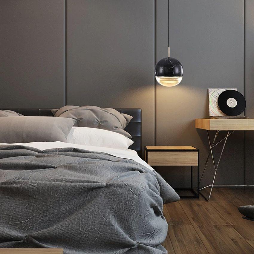 Modern Marble Ball led Pendant Light - Image 9