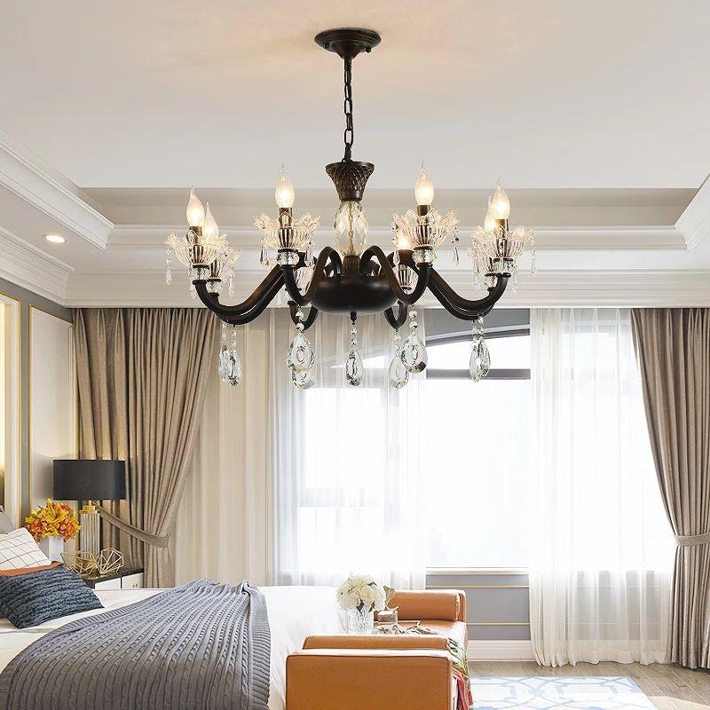 Modern Nordic Vintage Crystal Chandelier Candle Lamp - Image 4