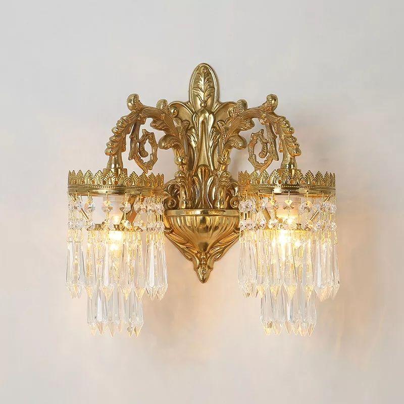 Nordic Vintage Crytal Wall Light