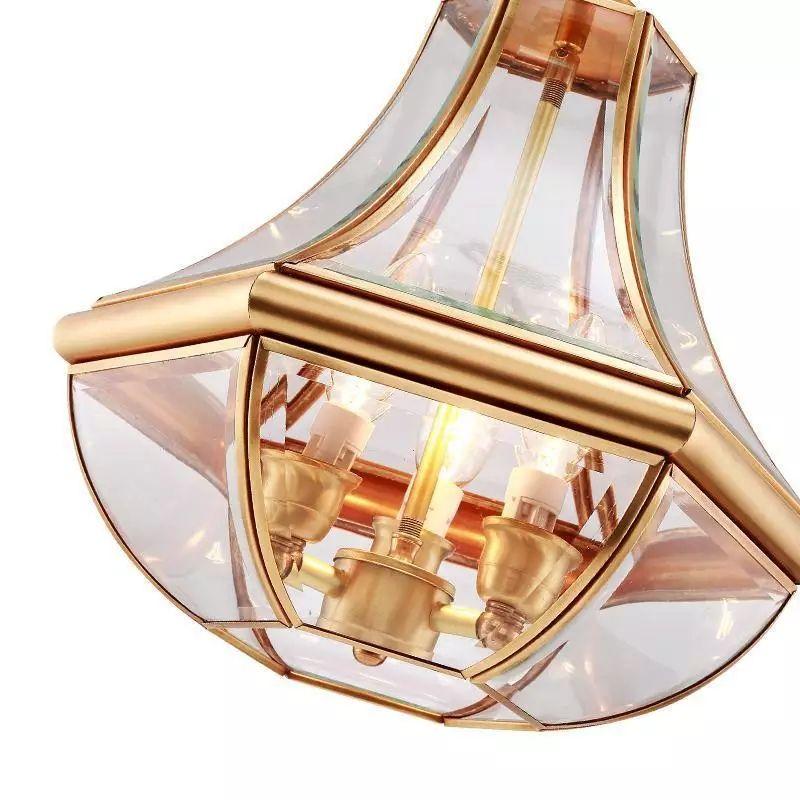 Full Copper American Style Pendant Lamp - Image 5