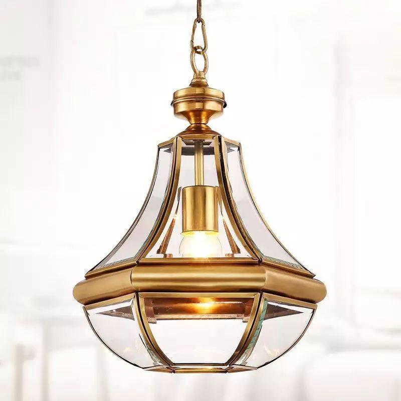 Full Copper American Style Pendant Lamp - Image 4