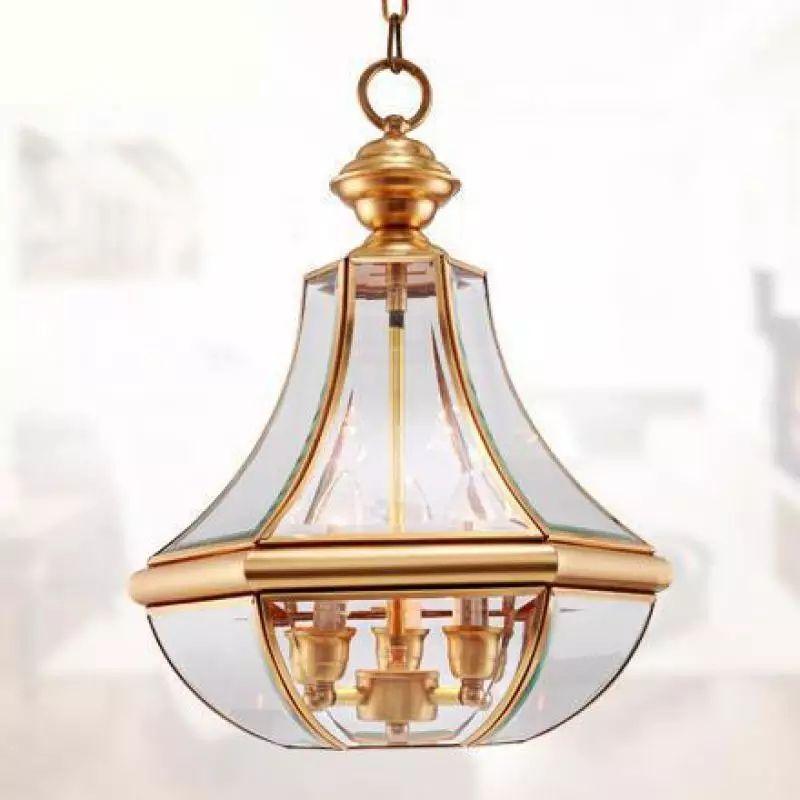 Full Copper American Style Pendant Lamp