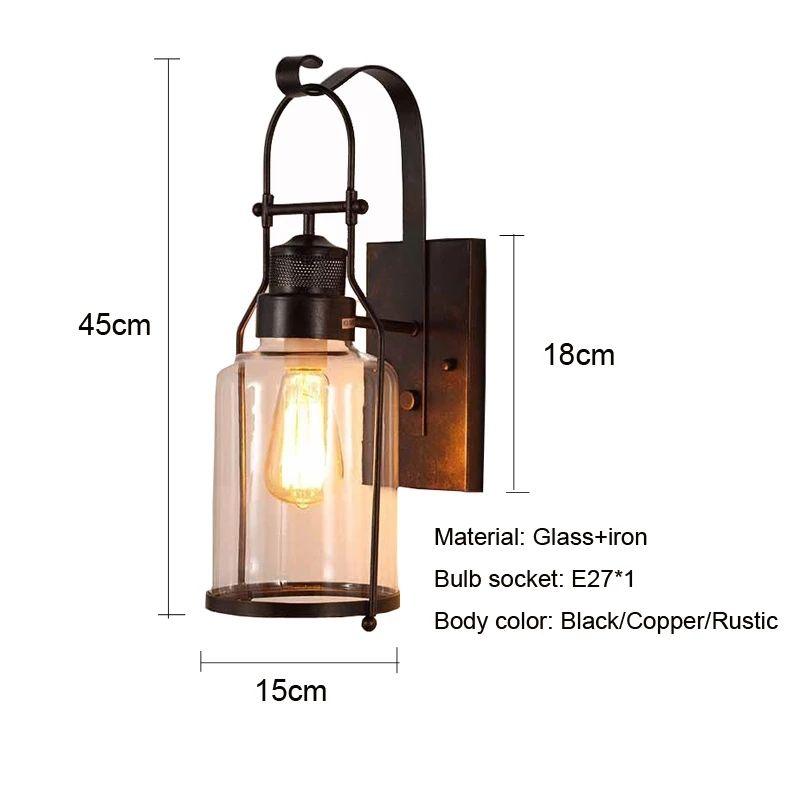 Vintage American style retro wall lamp - Image 3