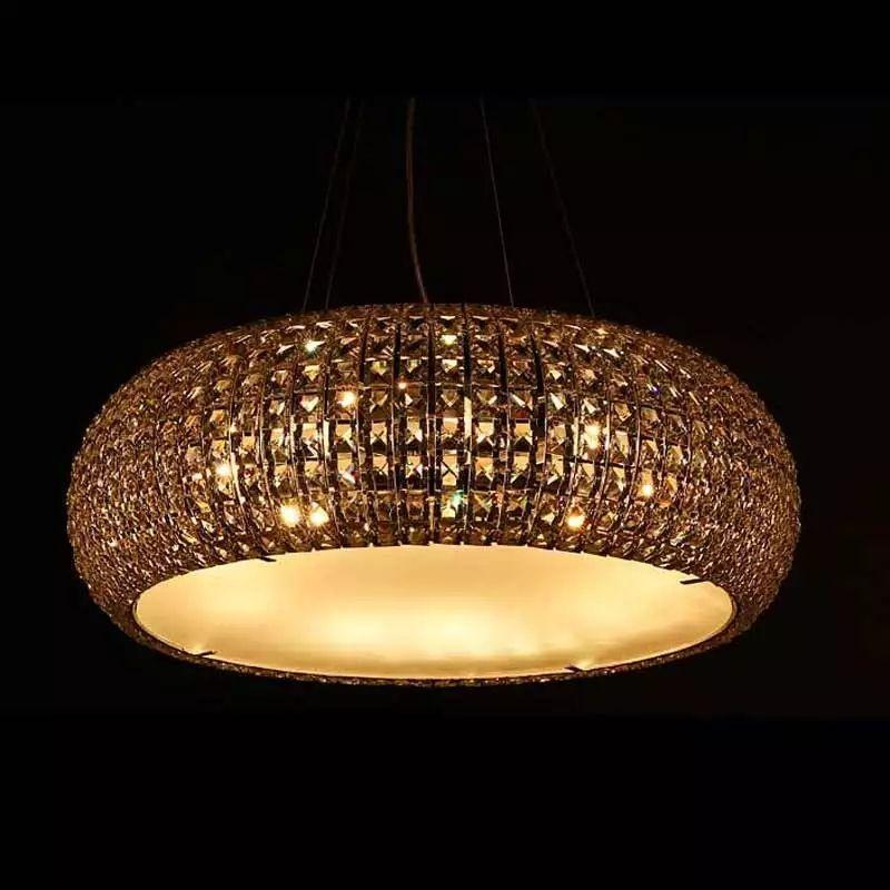 Modern Nordic Round Crystal Pendant Light - Image 6