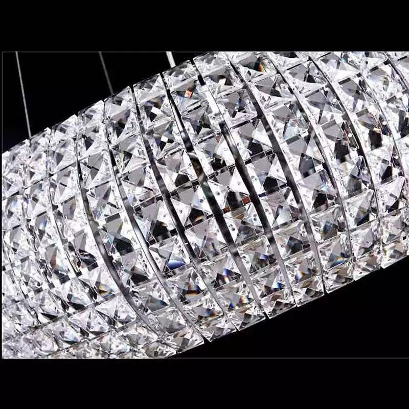 Modern Nordic Round Crystal Pendant Light - Image 2