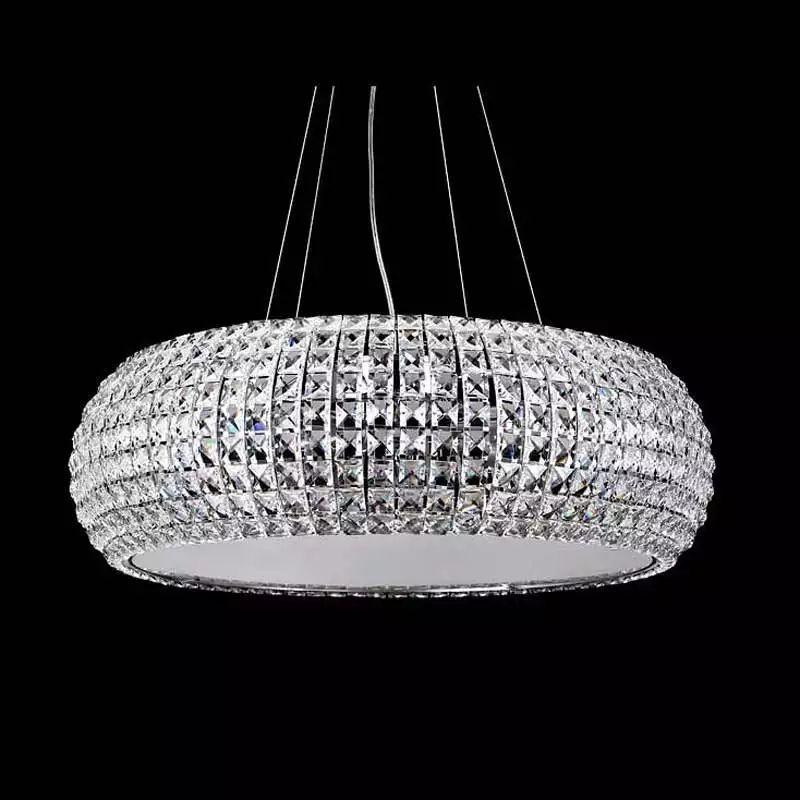 Modern Nordic Round Crystal Pendant Light - Image 3