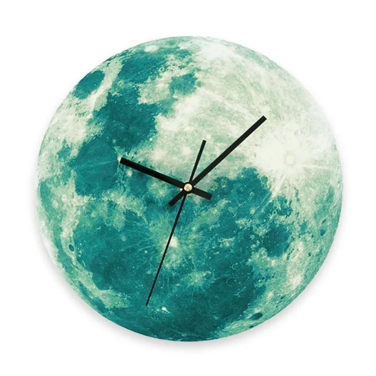 Creative Luminous Moon Design Wall Clock - Image 2
